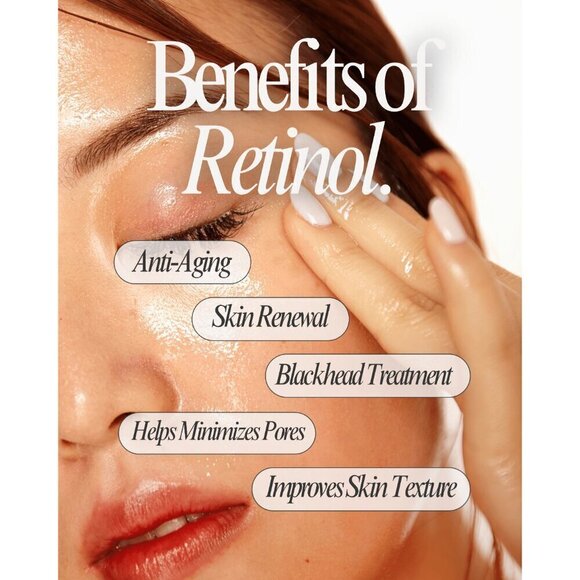 Retinol Night Serum All-In-One Anti-Aging Facial Serum Firm Face hyaluronic acid - Picture 9 of 11